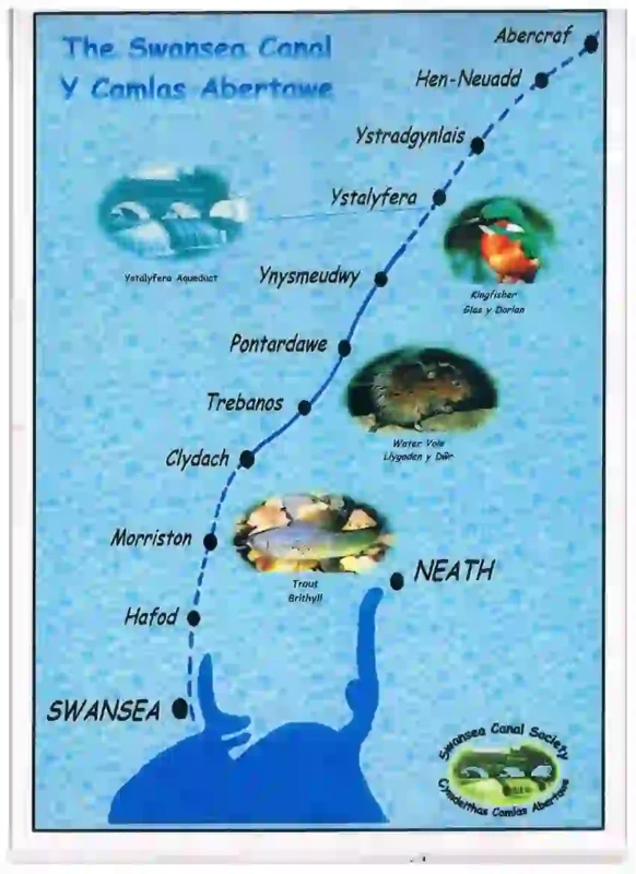 Map of Swansea Canal